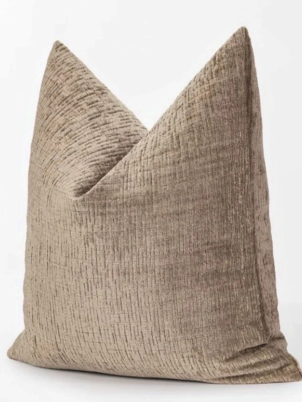 The Company Store Legends Luxury Tufted Stitch Velvet Decorative Square Pillow -